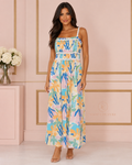 FLORAL PRINTED MIDI DRESS