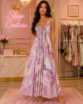 LAVENDER FLORAL MAXI DRESS
