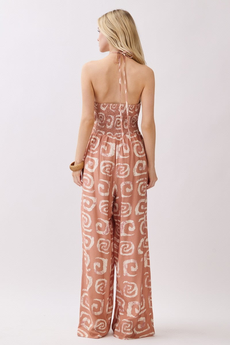 BIG HIT TIE BACK JUMPSUIT