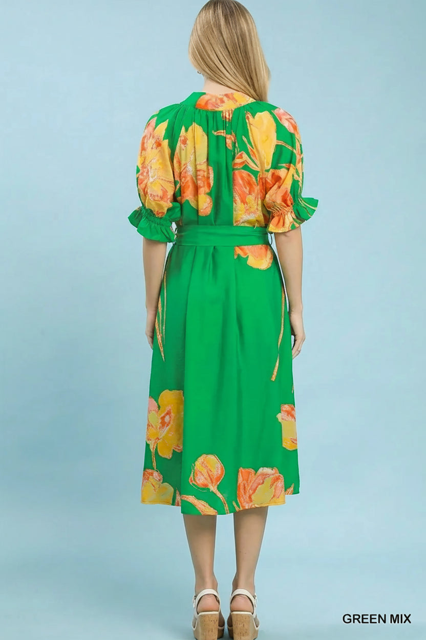 Boho V-Neck Maxi Dress