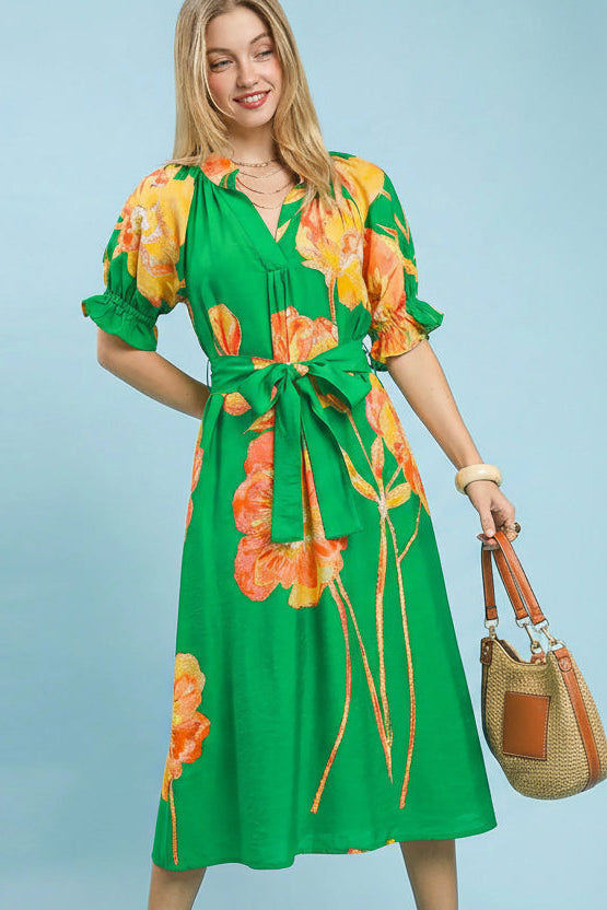 Boho V-Neck Maxi Dress