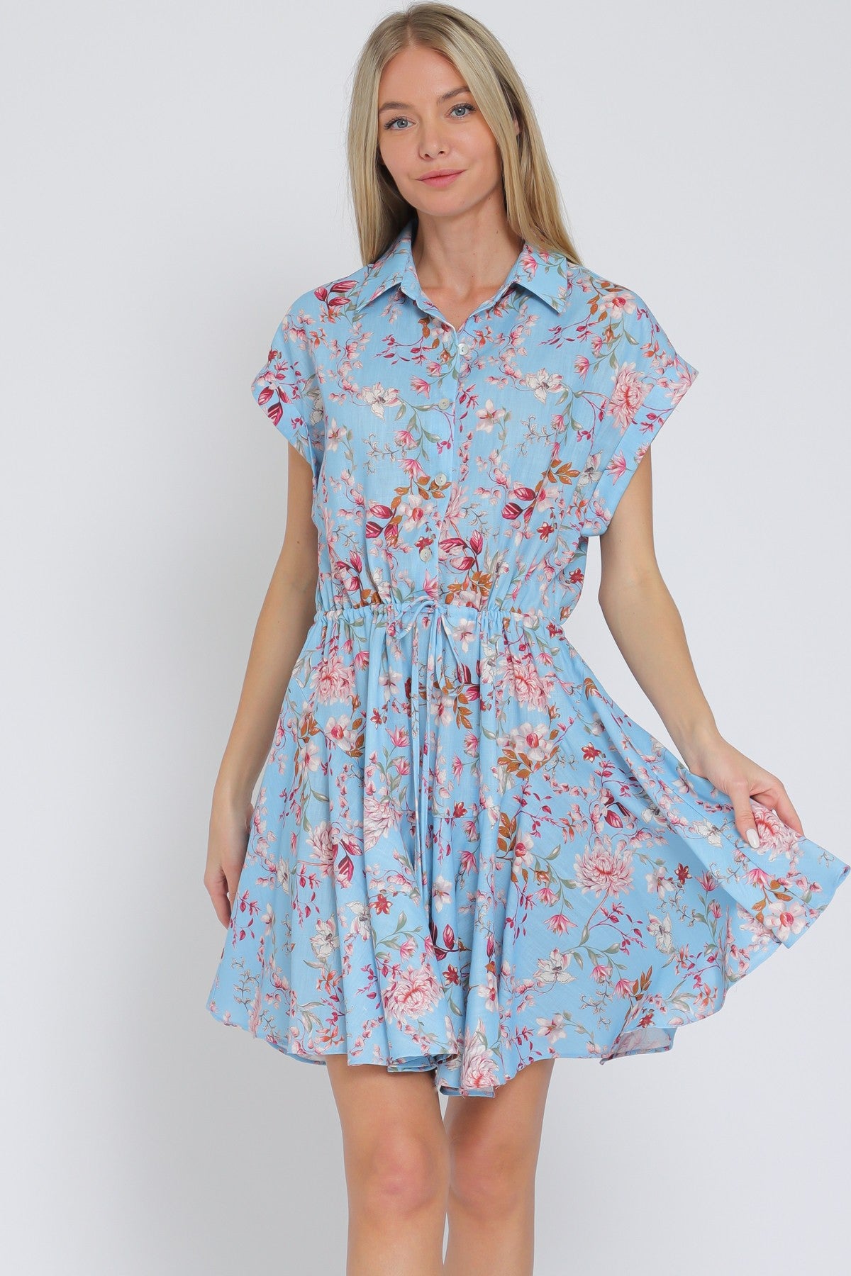 AAKAA SL RUFFLED MINI DRESS