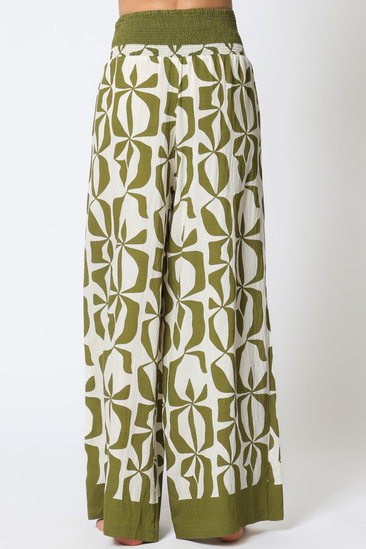 AAKAA GREEN PRINT PANTS