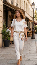 Floral White Set