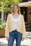 Crochet square cardigan