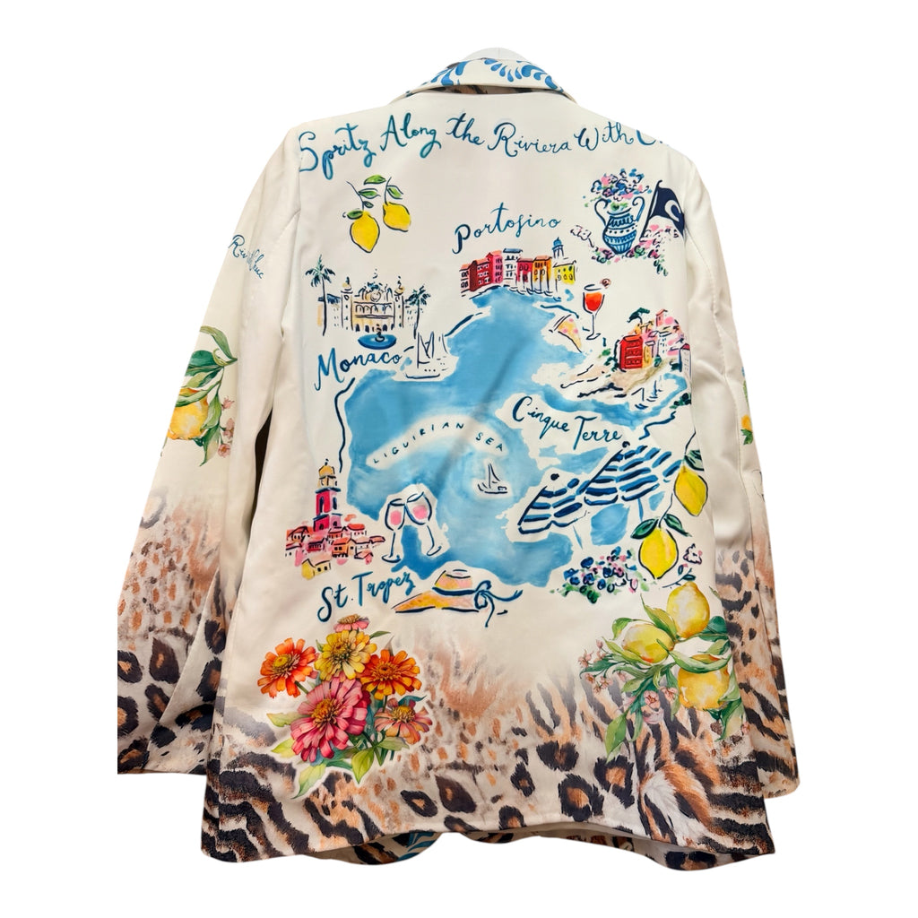 MADE IN ITALY PRINTED BLAZER