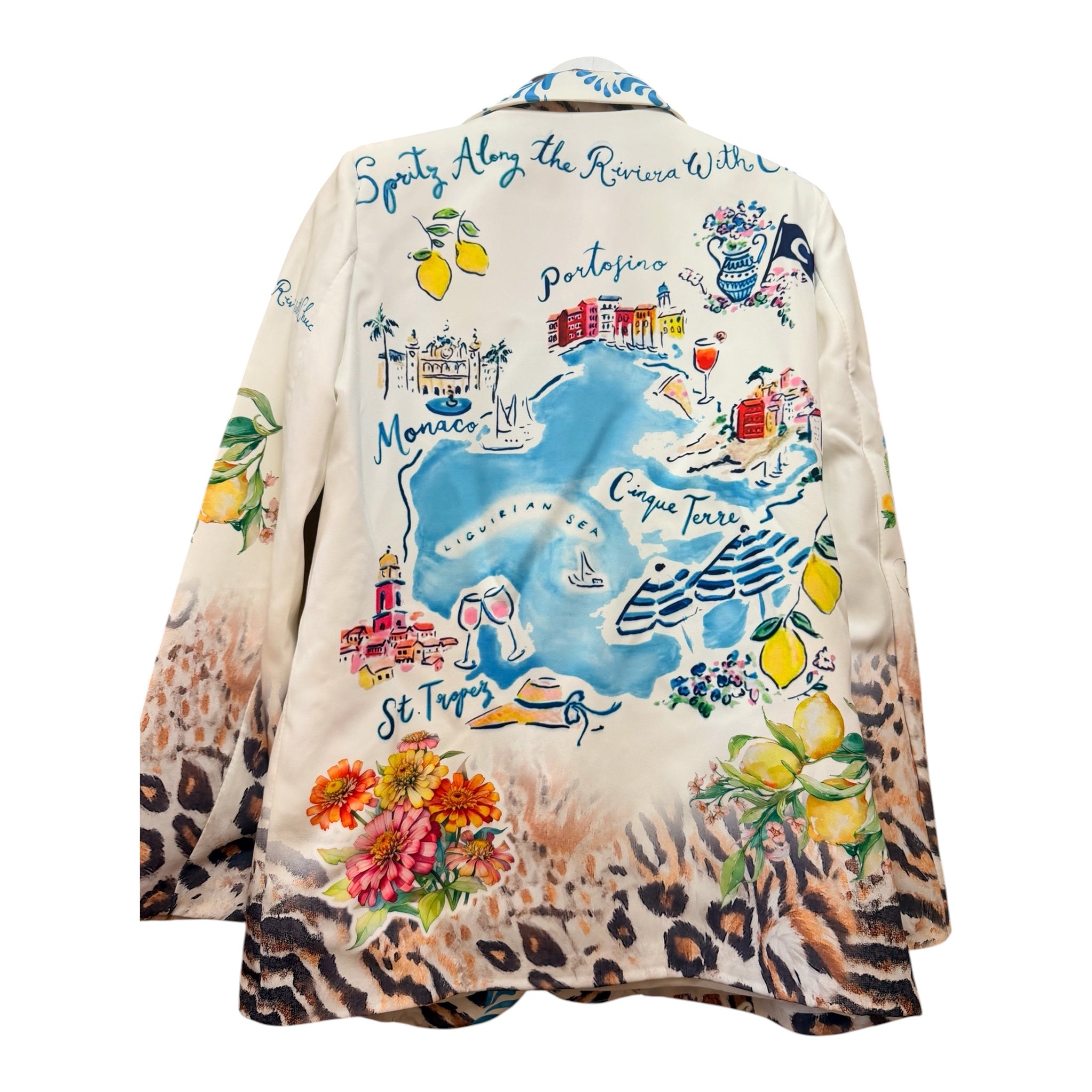 MADE IN ITALY PRINTED BLAZER